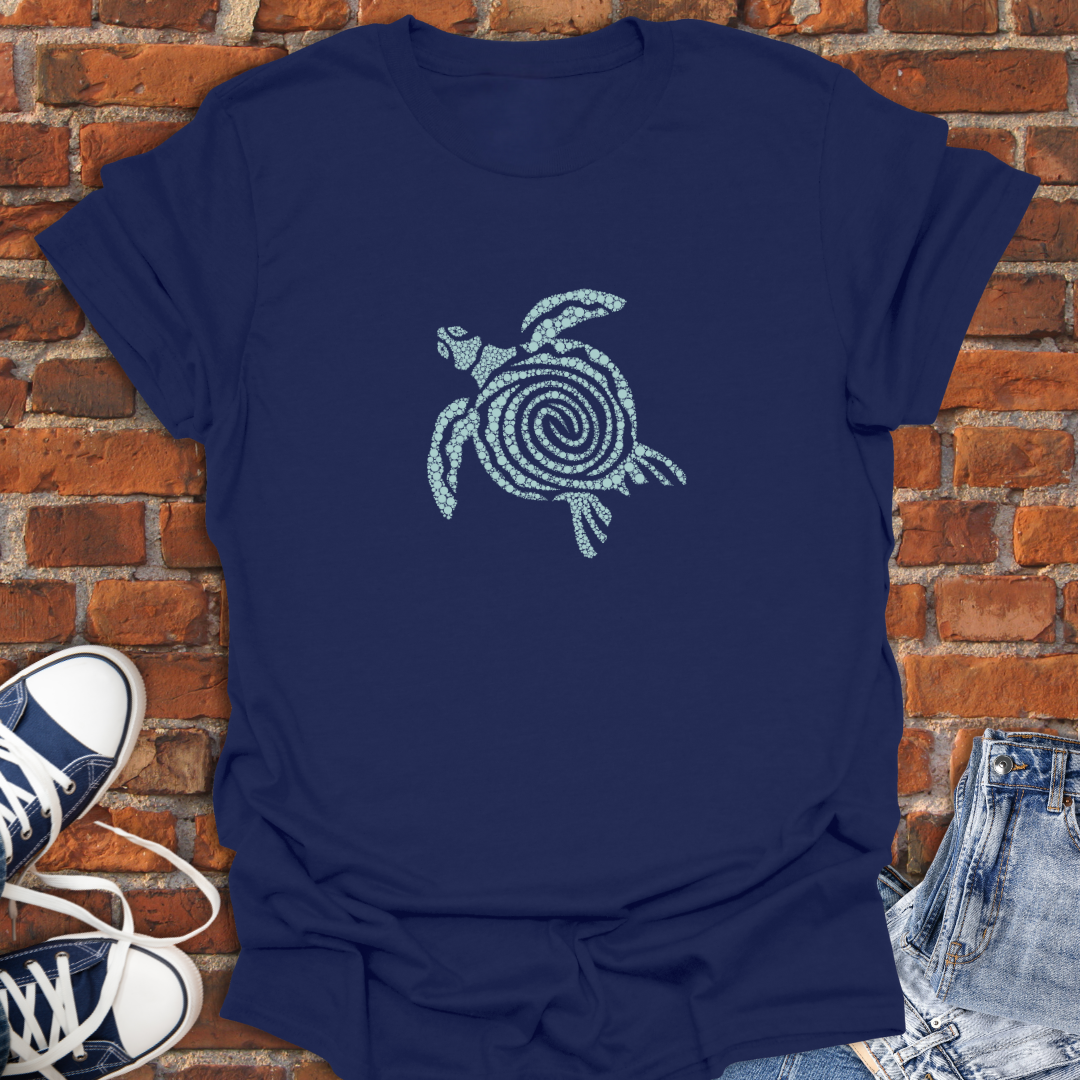 Turtle Vibes -swirl mint Softstyle T-Shirt size XS to 5XL