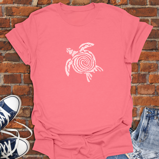 Turtle Vibes -swirl white Softstyle T-Shirt size XS to 5XL