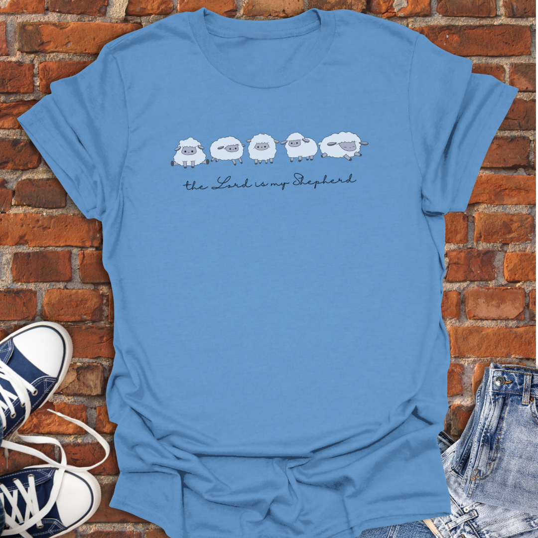 The Lord is My Shepherd -cute sheep Faith T-Shirt size XS to 5XL