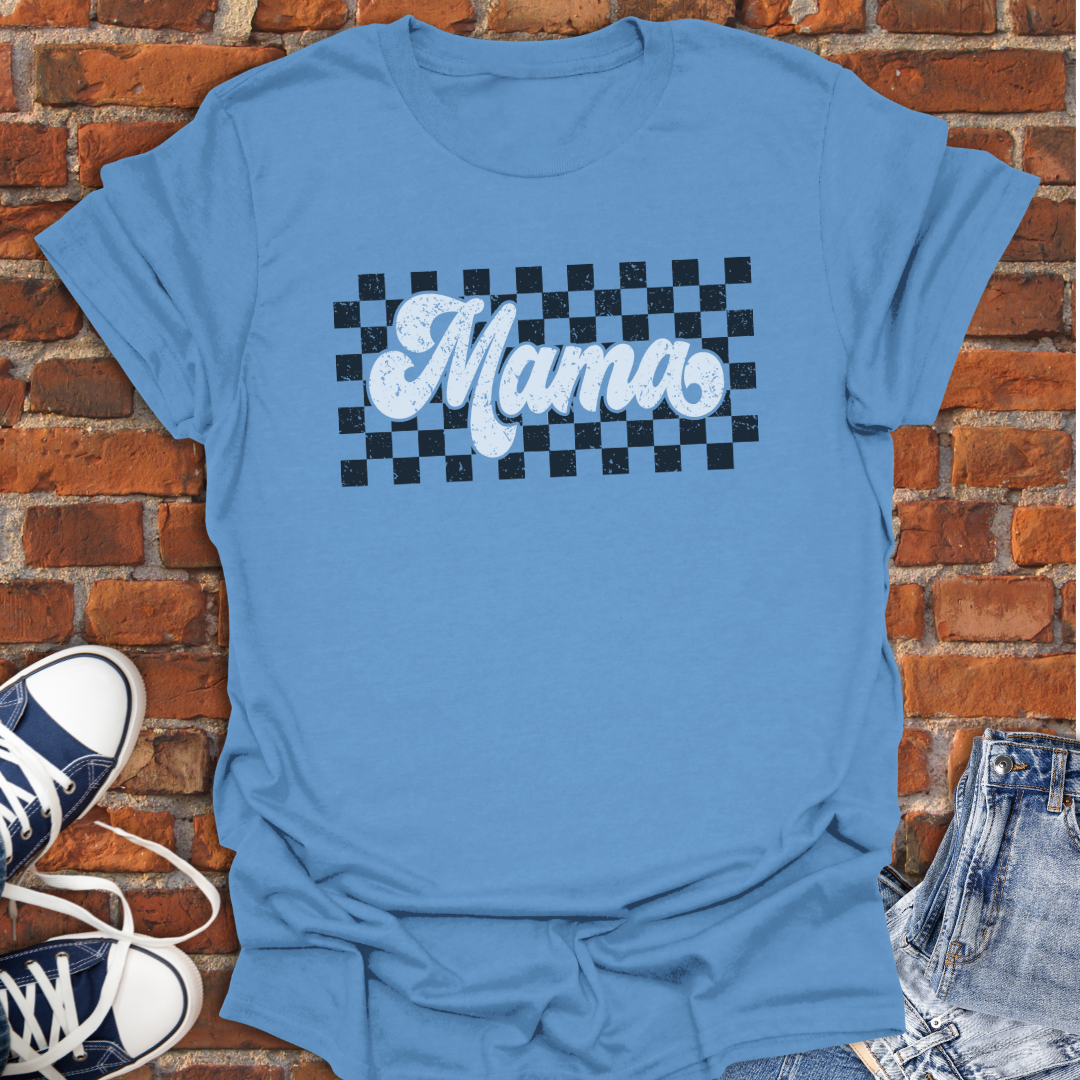 Mama retro checkered Softstyle T-Shirt size XS to 5XL