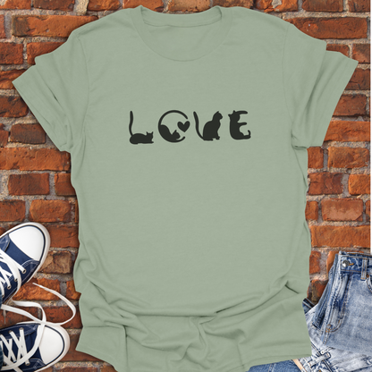 Cats Spelling Love Softstyle T-Shirt size XS to 5XL