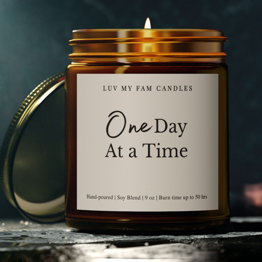 One Day at a Time – Encouragement Candle | 9oz Coconut Apricot Wax