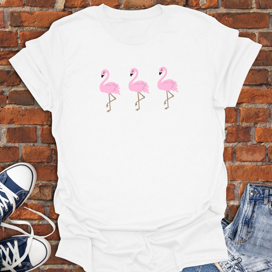 Posing Flamingos Softstyle T-Shirt size XS to 5XL