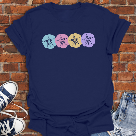 Sand Dollars in Tropical Colors Softstyle T-Shirt size XS to 5XL