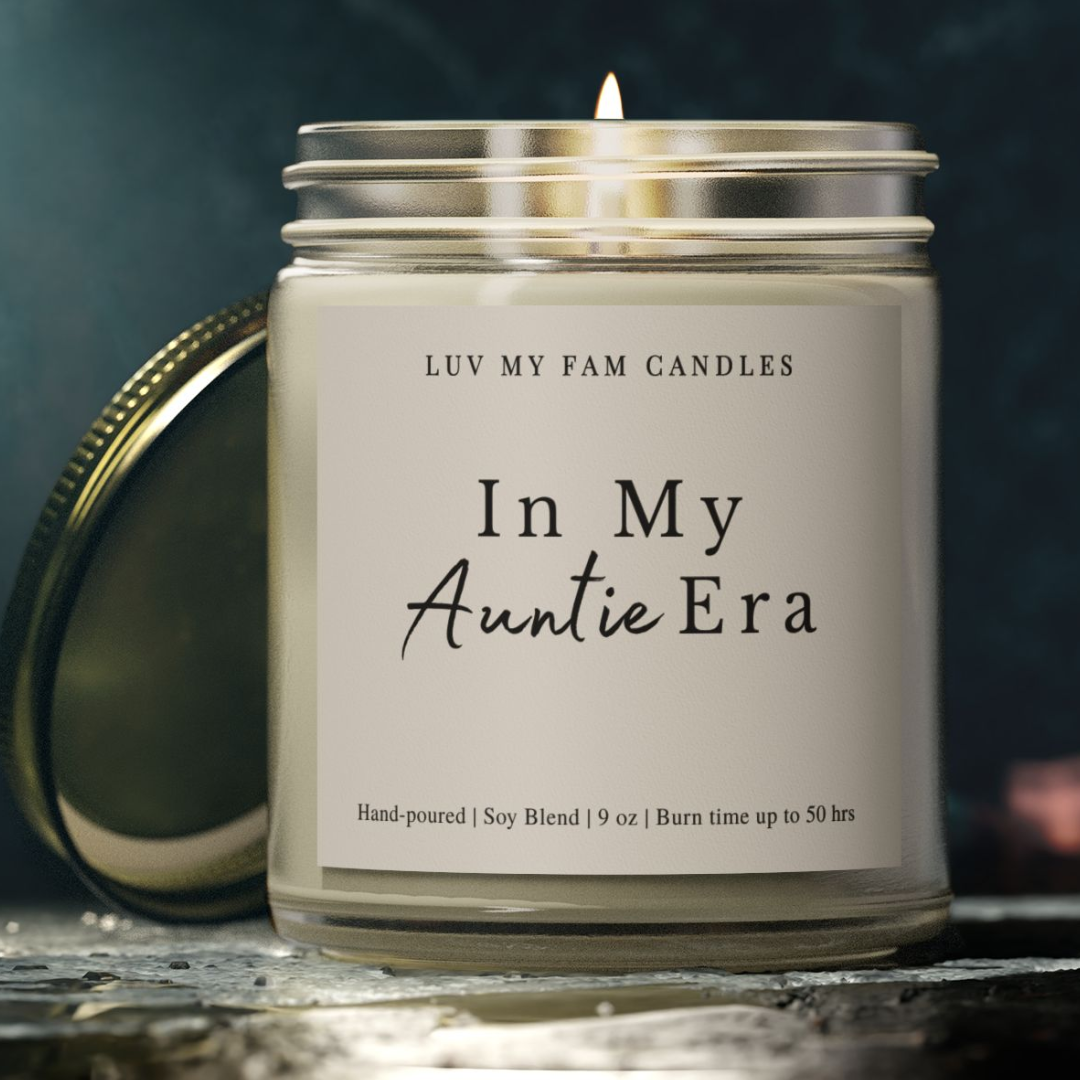 In My Auntie Era – Aunt Life Celebration Candle | 9oz Coconut Apricot Wax