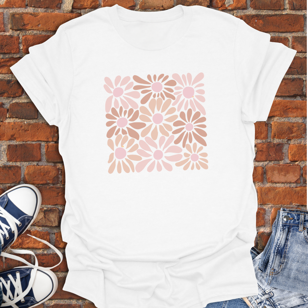 Flowers -boho Softstyle T-Shirt size XS to 5XL