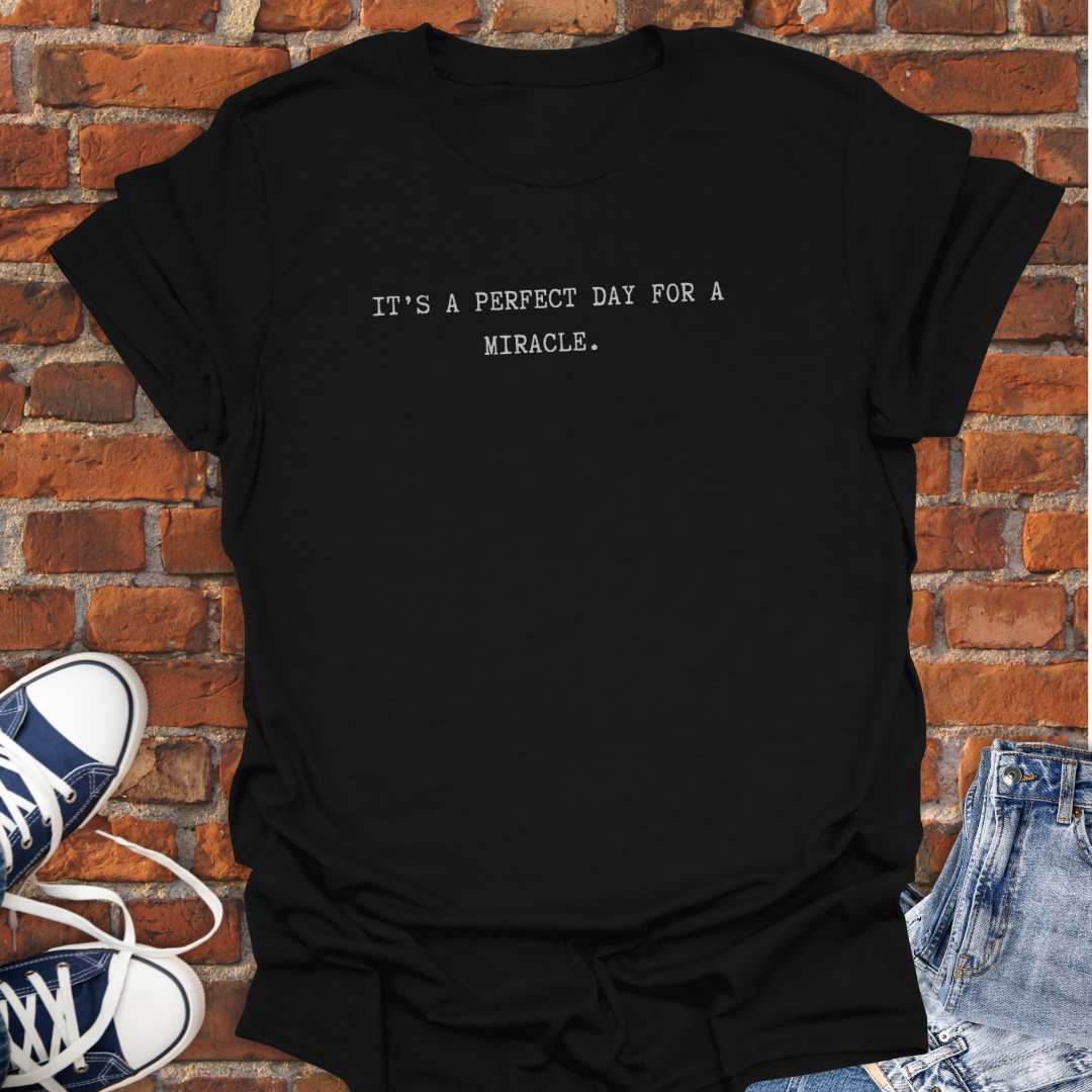 It's a Perfect Day for a Miracle Faith T-Shirt size XS to 5XL