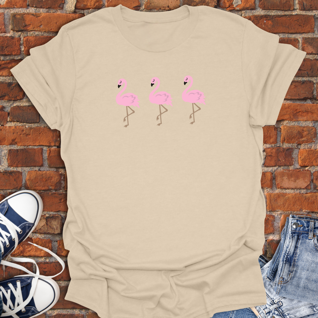 Posing Flamingos Softstyle T-Shirt size XS to 5XL
