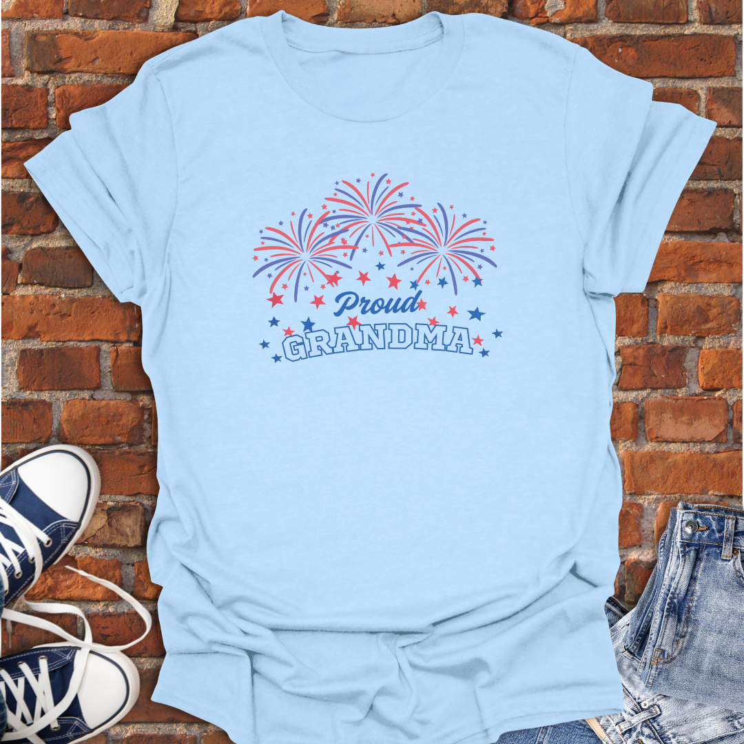 Proud Grandma -4th of July Celebration Softstyle T-Shirt size XS to 5XL