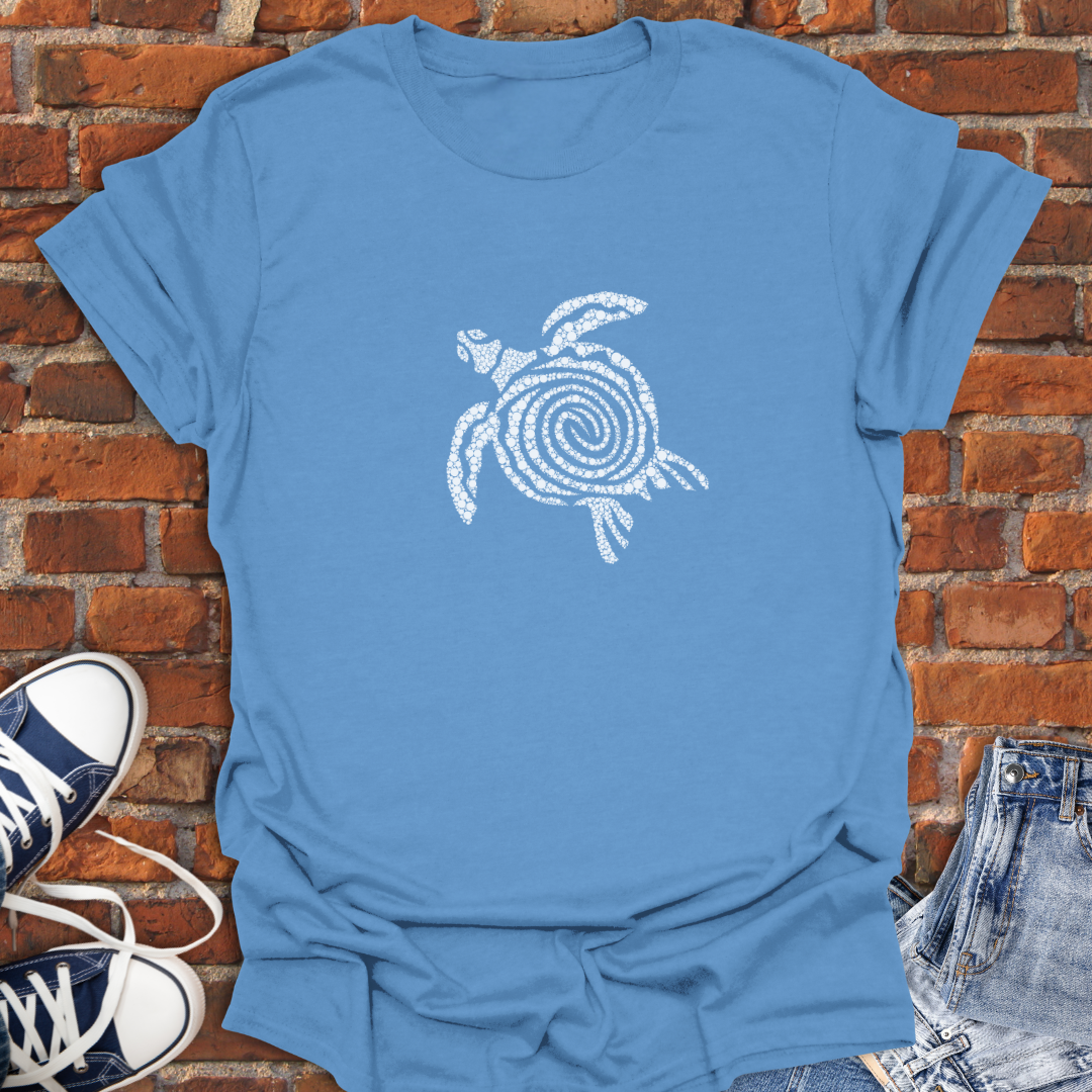Turtle Vibes -swirl white Softstyle T-Shirt size XS to 5XL