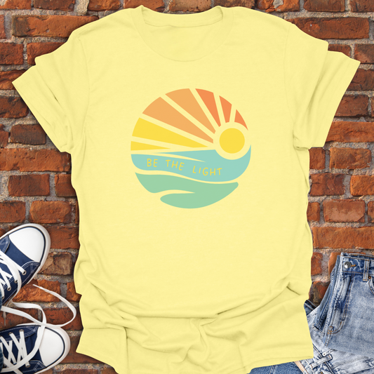 Be the Light -coastal sunrise Softstyle T-Shirt size XS to 5XL