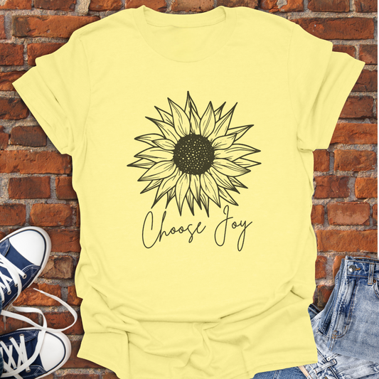Choose Joy Sunflower Softstyle T-Shirt size XS to 5XL