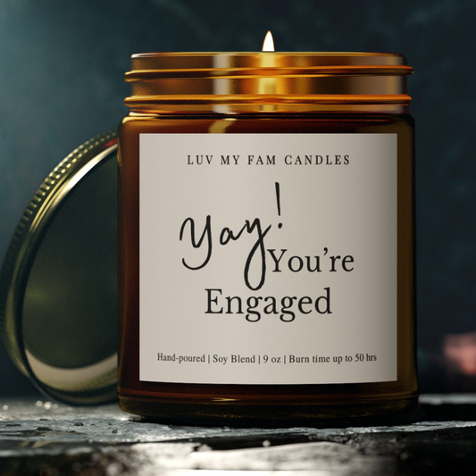 Yay! You’re Engaged! – Celebration Candle | 9oz Coconut Apricot Wax