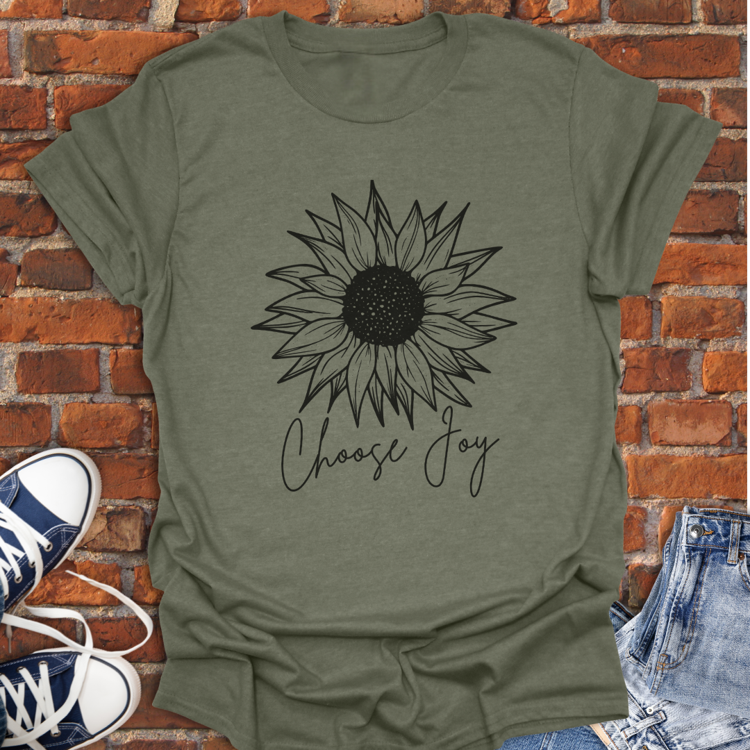 Choose Joy Sunflower Softstyle T-Shirt size XS to 5XL