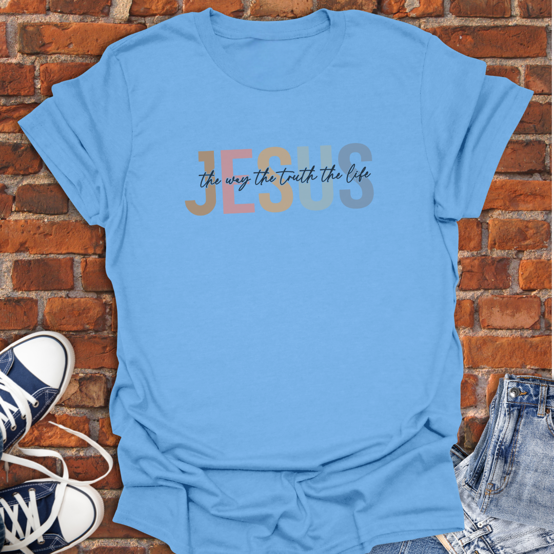 Jesus The Way -retro Faith T-Shirt size XS to 5XL