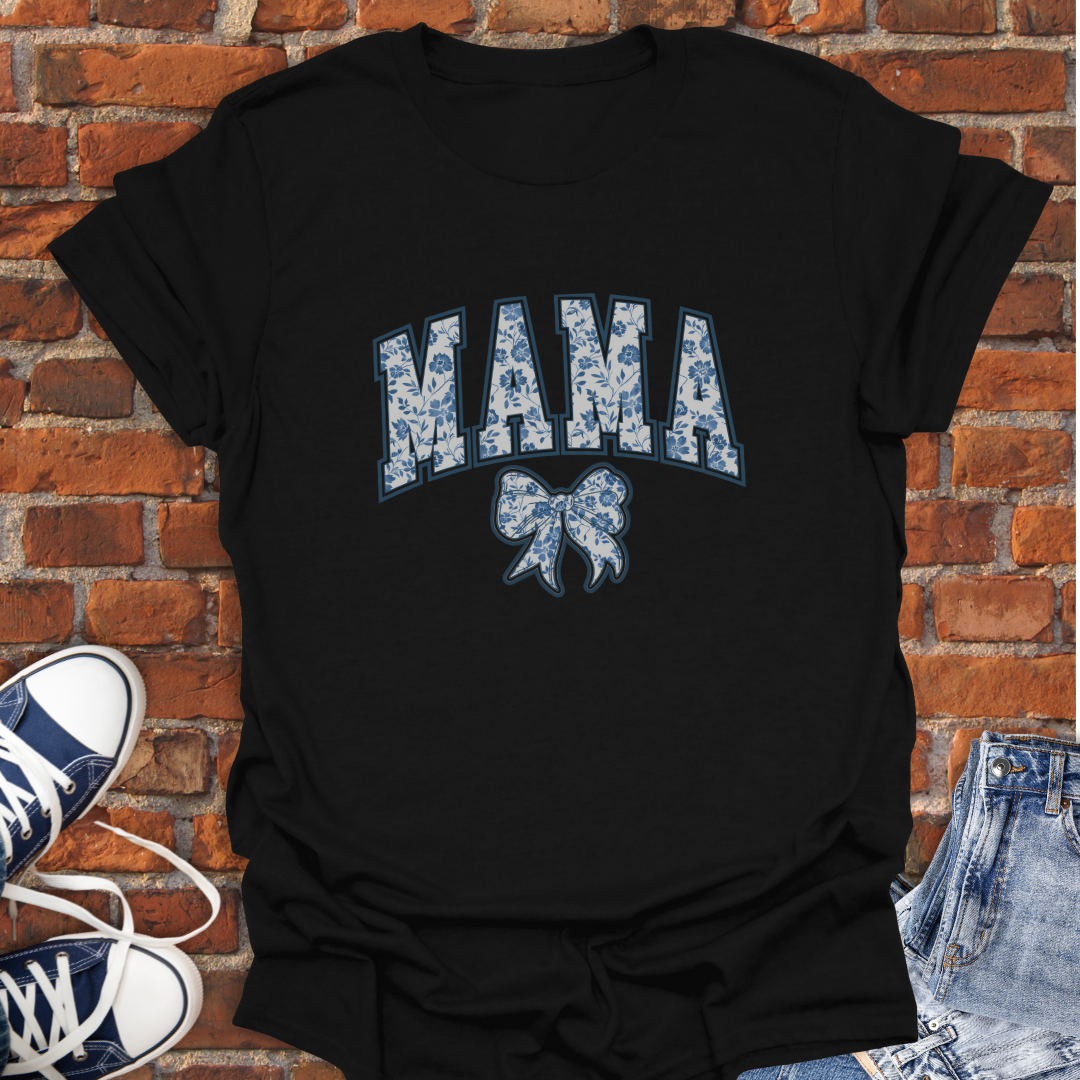 MAMA bow chinoiserie Softstyle T-Shirt size XS to 5XL