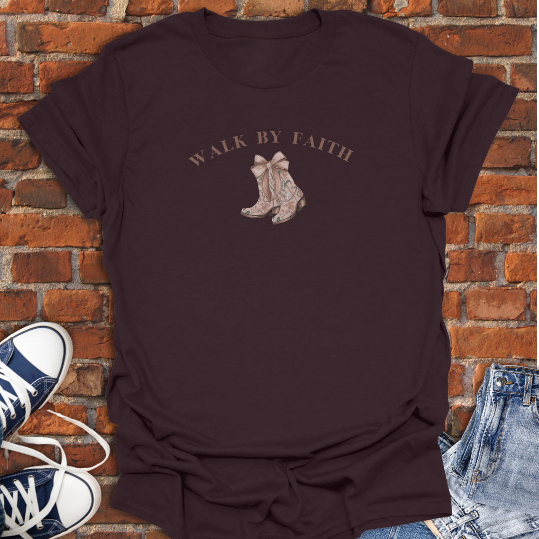 Walk by Faith -Cowgirl Boots Chinoiserie Faith T-Shirt size XS to 5XL