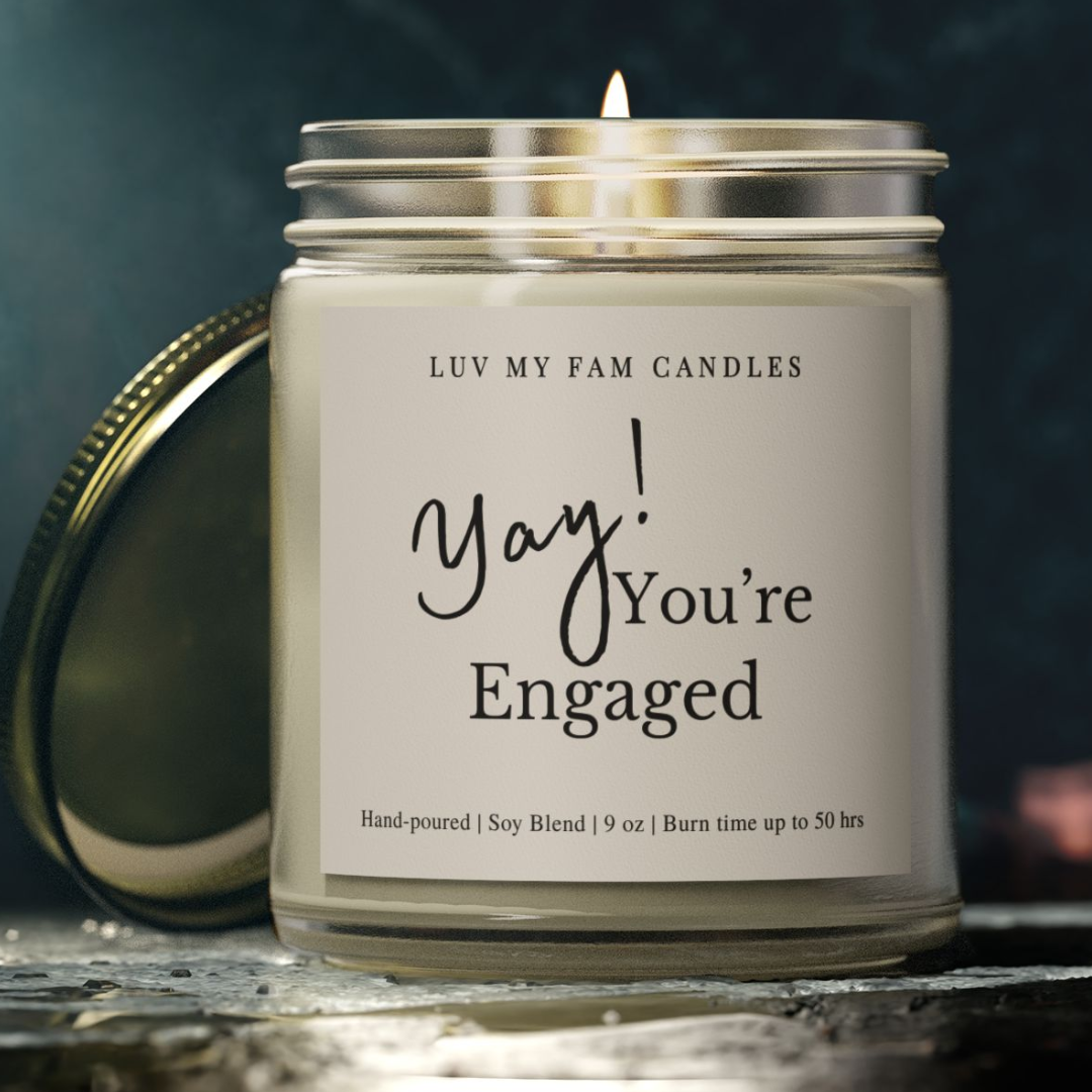 Yay! You’re Engaged! – Celebration Candle | 9oz Coconut Apricot Wax