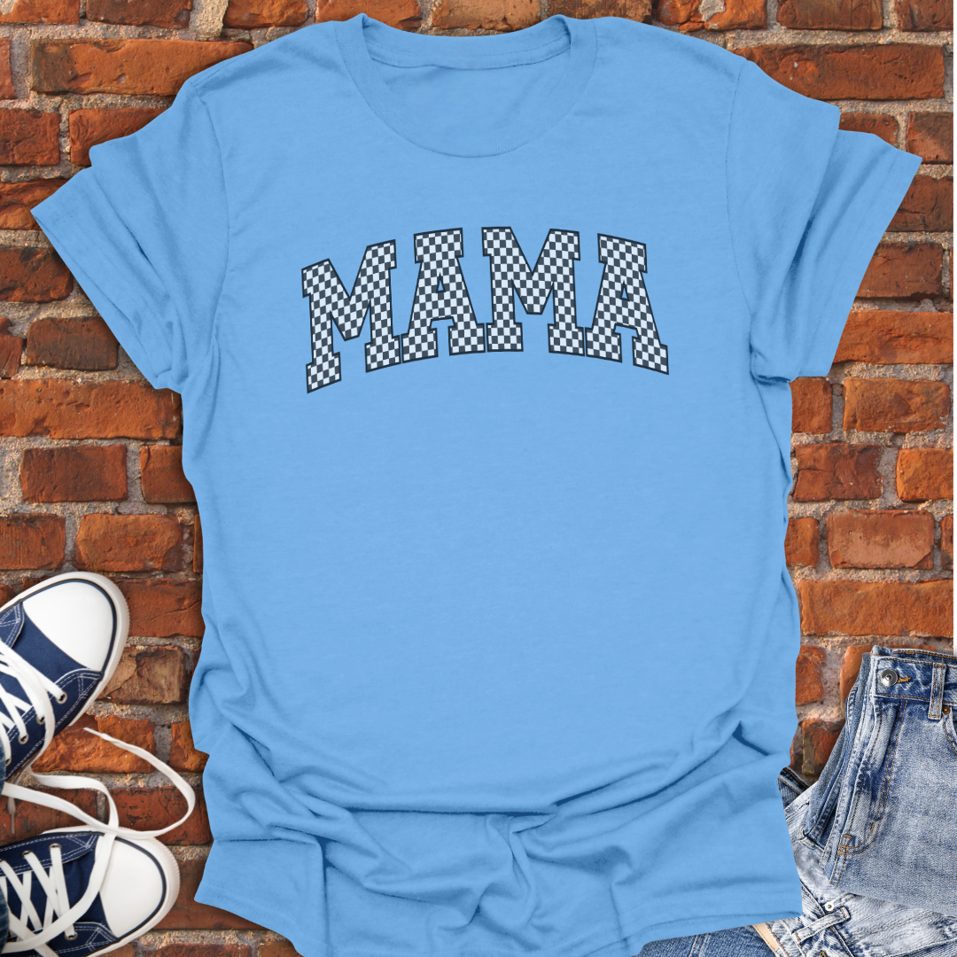 Mama checkered curved Softstyle T-Shirt size XS to 5XL