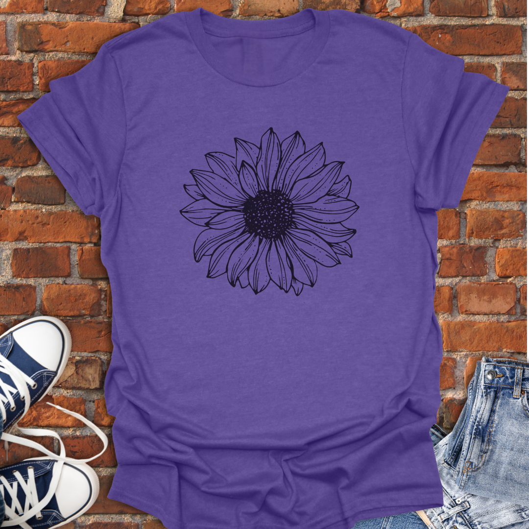 Sunflower drawing Softstyle T-Shirt size XS to 5XL