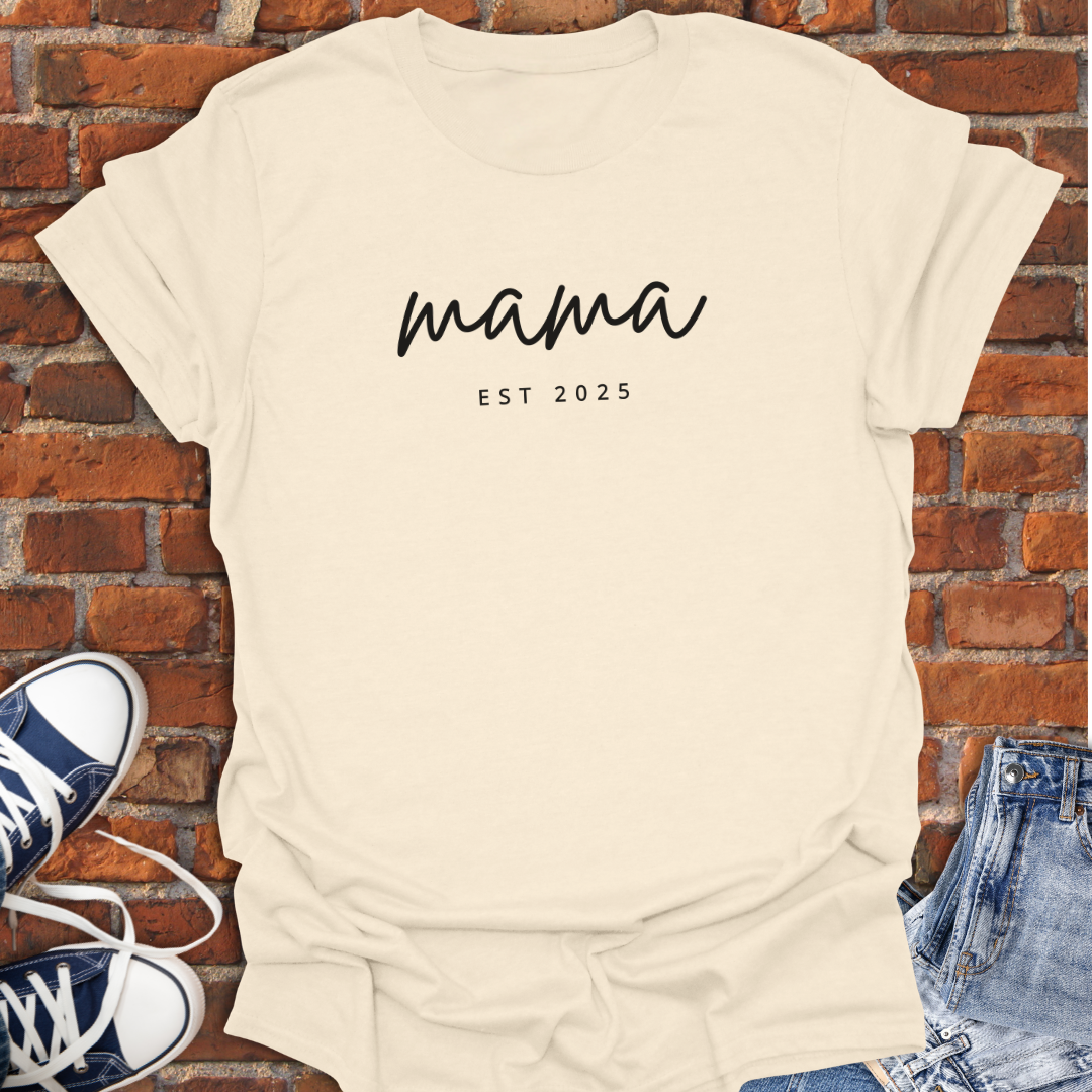 Mama EST 2025 Softstyle T-Shirt size XS to 5XL