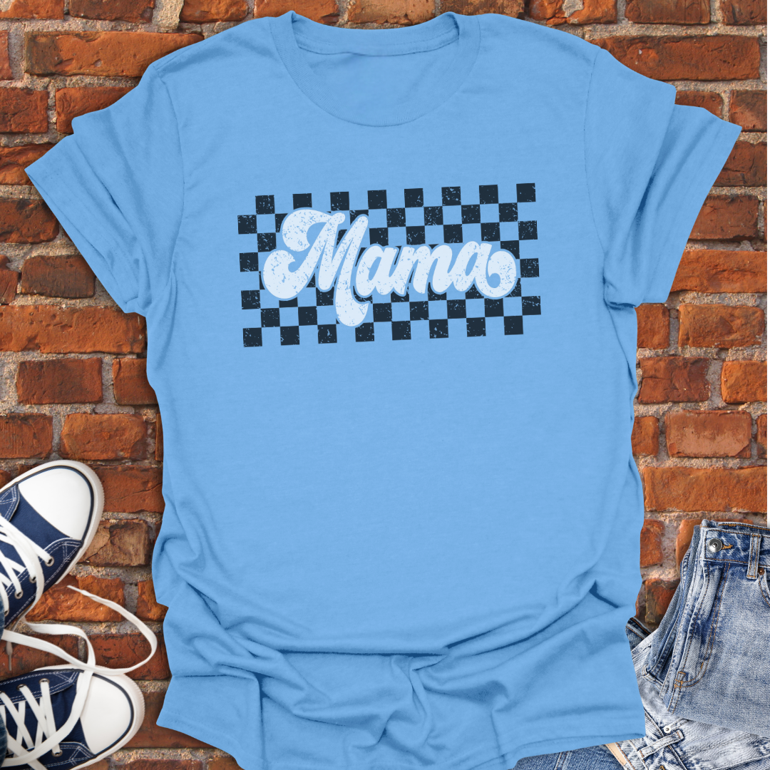Mama retro checkered Softstyle T-Shirt size XS to 5XL
